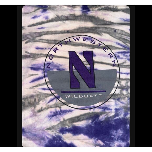 Vintage Northwestern University Tie-Dye Long Sleeve - Picture 3 of 5
